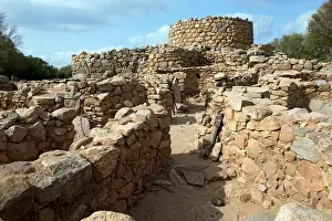Sardinia Prints: Excavation work at Nuraghe La Prisgiona