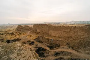 Excavations Prints: Excavations of Afrasiyab, most ancient site in Samarkand