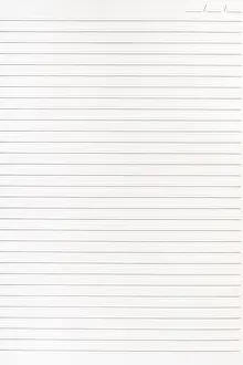 Copybook Prints: Exercise book paper page with lines