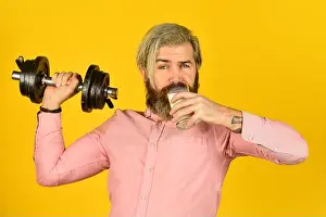 Milky Prints: Exercise in gym. Milk good nutrients