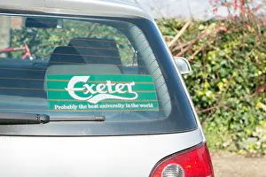 Student Prints: Exeter Probably the best university in the world car sticker