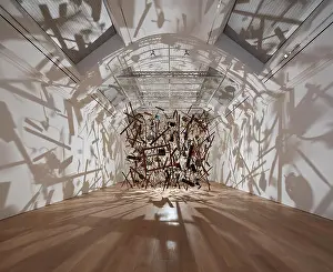 Redevelopment Prints: Exhibition Gallery with Cornelia Parker's Exploding Shed