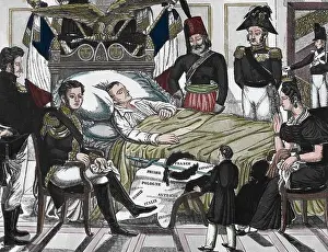 Contemporary Age Prints: Exile on Saint Helean. Death of Napoleon Bonaparte, 15 May 1821