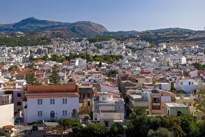 Vacation Spot Prints: An expansive view of the town of Rethymnon on the island of Crete