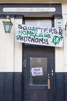 Homeless Prints: exterior of Mamelon Tower, a disused pub occupied by squatters