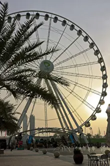 Council Prints: 'Eye of the Emirates' Ferris Wheel on the Al Khan Corniche