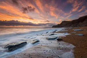 Chilly Prints: Eype, Dorset, UK. 19th January 2018
