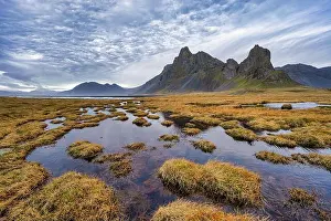 Eystrahorn Prints: Eystrahorn and tarns, Krossasnesfjall mountain range, East Iceland, Iceland