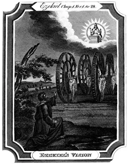 Prophet Prints: Ezekiel has a vision near to the river Chebar (Khabur)