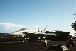 Takeoff Prints: An F/A-18 Hornet aircraft of Marine Strike Fighter Squadron 314 (VMFA-314)