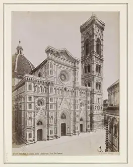 Albumen Prints: Facade of the Cathedral of Florence