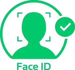 Detection Prints: face id approved green logo