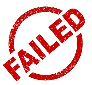Memo Prints: An failed red ink stamp on a white background