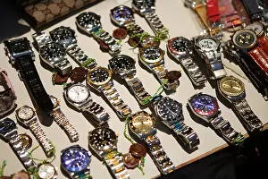 Imitation Prints: Fake Rolex watches for sale at the Straw Market
