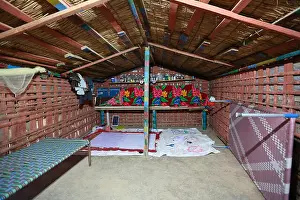 Rural Life Prints: FAKIRANI JAT house, interior view, Medi village, Kutch, Gujarat, India