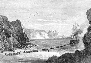 Pulling Prints: The Falmouth, Gibraltar, and Mediterranean Telegraph: landing the cable at Porthcurnew Bay