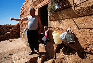Drying Prints: A family living in the lost city of Byzantine in Alleppo Syria