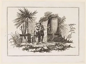 Subjects Prints: A Family from Nouveau Cahier de Six Feuilles De Diffrents Sujets Chinois Historis