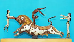 Mann Prints: Famous Minoan Bronze Age Toreador Fresco from Knossos