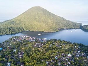 Aerial Landscape Collection: The famous and remote Banda Islands are home to amazing reefs in the Banda Sea