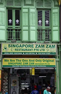 1908 Prints: The famous Singapore Zam Zam restaurant