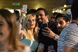 Selfie Prints: A fan takes a selfie with Craig David after his performance on the rooftop at Capital Xtra's headquarters