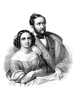Pianist Prints: Fanny Mendelssohn (1805-1847), German composer and pianist of the Romantic era