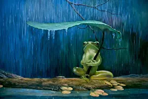 Frog Prints: Fantasy art and trick art painting at Parody Art Museum Pattaya Thailand Southeast Asia