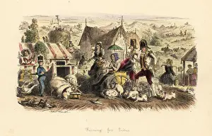 Pigs Prints: Farming for Ladies, 1845