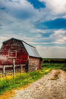 Range River Prints: Farmstead in rural Southern Alberta Canada