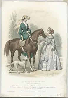 Tied Prints: The fashion monitor, 1854, No. 398: Alexandrian modes ()