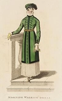 Images Dated 15th March 2022: Fashion Plate, Morning Walking Dress for La Belle Assemblée'. John Bell (England, 1745 - 1831)