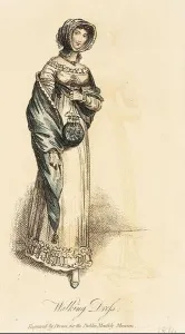 Fashion Plate, Walking Dress for Dublin Monthly Museum'. Henry Brocas (Ireland, Dublin, 1762-1838). England, London, 1814. Prints; engravings