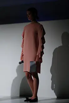 Street Fashion Prints: Fashion presentation at London Fashion Week Autumn Winter 2019 presented by Edeline Lee models at British Fashion