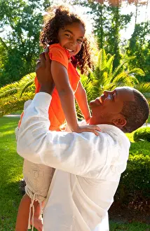 Misc Prints: Father With His 6 Year Old Daughter