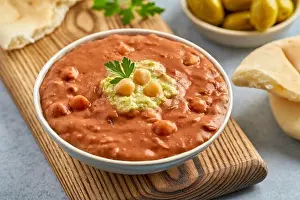 Fool Prints: Fava beans dip. Traditional egyptian