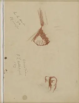 1874 Prints: Feet, 1874 - 1923 Page 29 from a sketchbook with 72 sheets