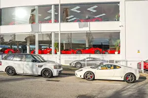 Ferrari car, dealership, showroom, Marbella, Costa del sol, Spain