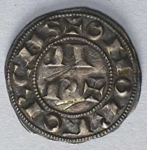 A feudal coin from the Lordship of Béarn, associated with Centulle III, Viscount of Béarn from 984 to 1004