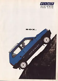Magazine Advert Prints: Fiat Panda 4 x 4 Sisley advertisement Fiat Panda 4x4 Blue Fiat Panda commercial Fiat ad 1991