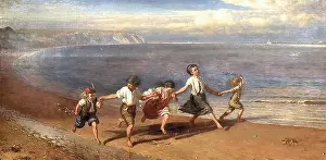 Victorian Era Prints: Field Walter - Come Unto These Yellow Sands - British School - 19th Century
