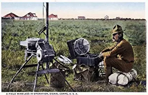 1914 1918 Prints: Field, Wireless, Signal Corps, USA