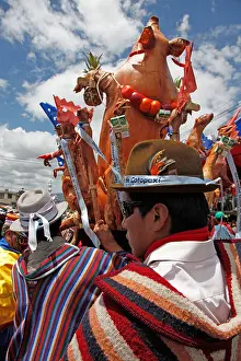 Fiesta Prints: Fiesta de la Mama Negra traditional festival in Latacunga