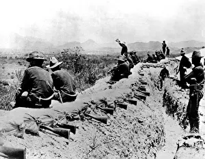 Rebel Prints: Fight for the Cuban independence: American soldiers during a truce in the city of Santiago 1898 Cuba Washington