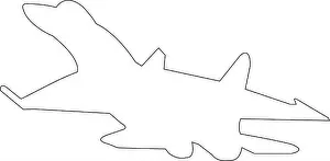 Missile Prints: fighter plane icon vector template design