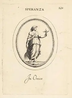 Gemstone Prints: Figure of Spes, Roman goddess of Hope
