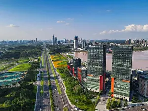 Chengdu Prints: FILE--An aerial view of Chengdu Science City