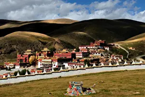Sichuan Prints: FILE--General view of the Ganden Thubchen Choekhorling Monastery or Lithang Monastery in Litang county