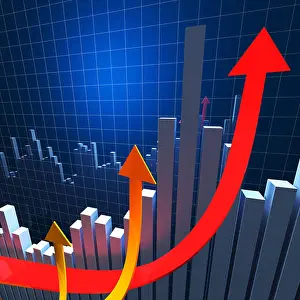 Forecast Prints: financial chart background