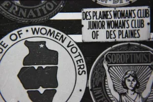 City Living Prints: Fine 70s vintage black and white lifestyle photography of the Des Plaines woman's club